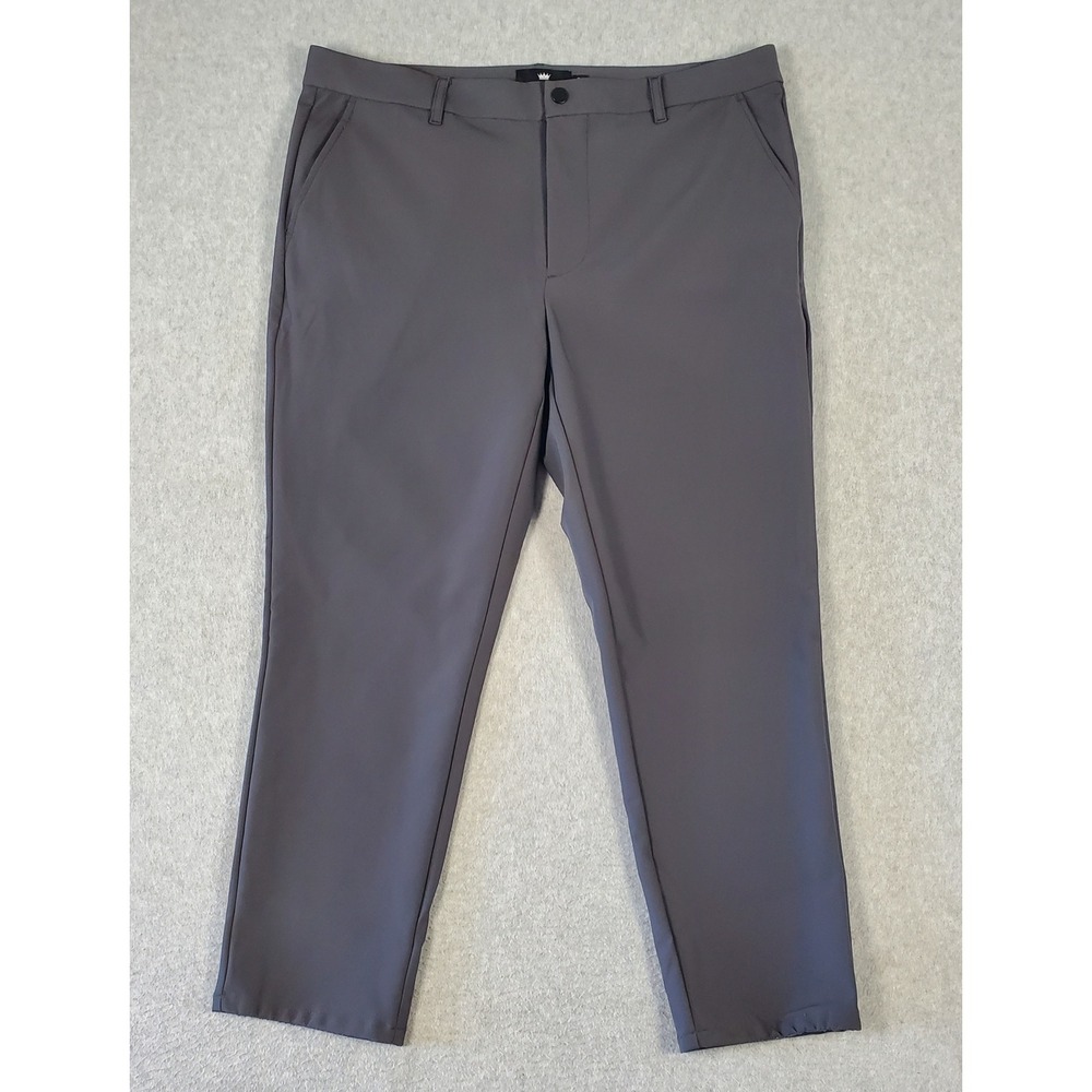 Under 510 U-510 Men 34x25 Performance Chinos Gray Slim Fit Shorter Length Pants